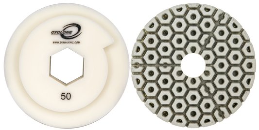 Diamax Cyclone White Straight Edge Wheels