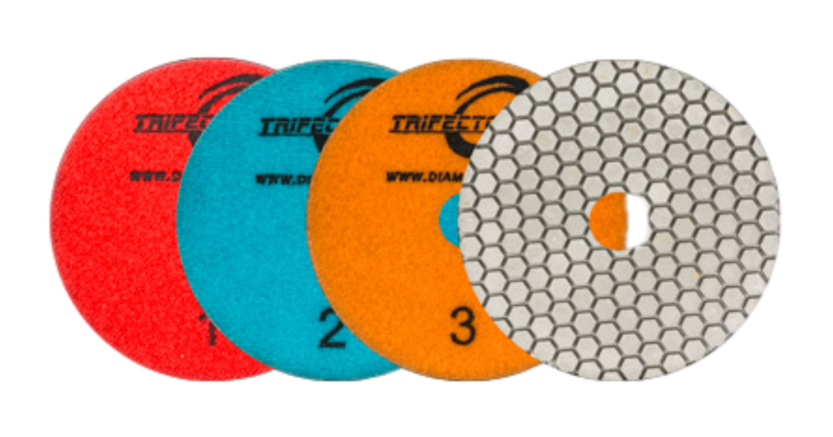 Diamax Trifecto 4" White 3-Step Polishing System