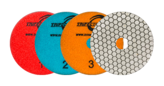 Diamax Trifecto 4" White 3-Step Polishing System
