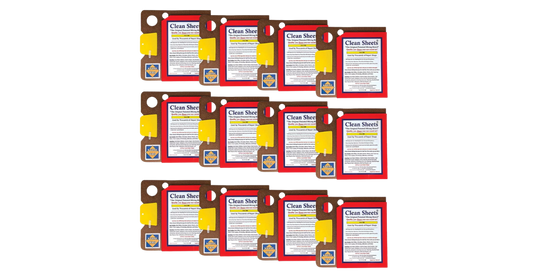 Multiple boxes of 'Clean Shield' with red labels on a white background