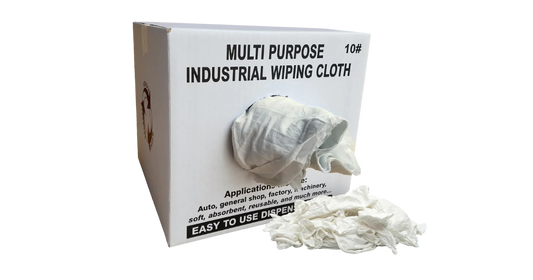 Mixed White Recycled Rags - 10 lbs Box