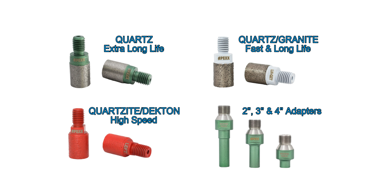 E Reverse Thread APEXX Reverse-Thread Adapters for Incremental Bits – TSC