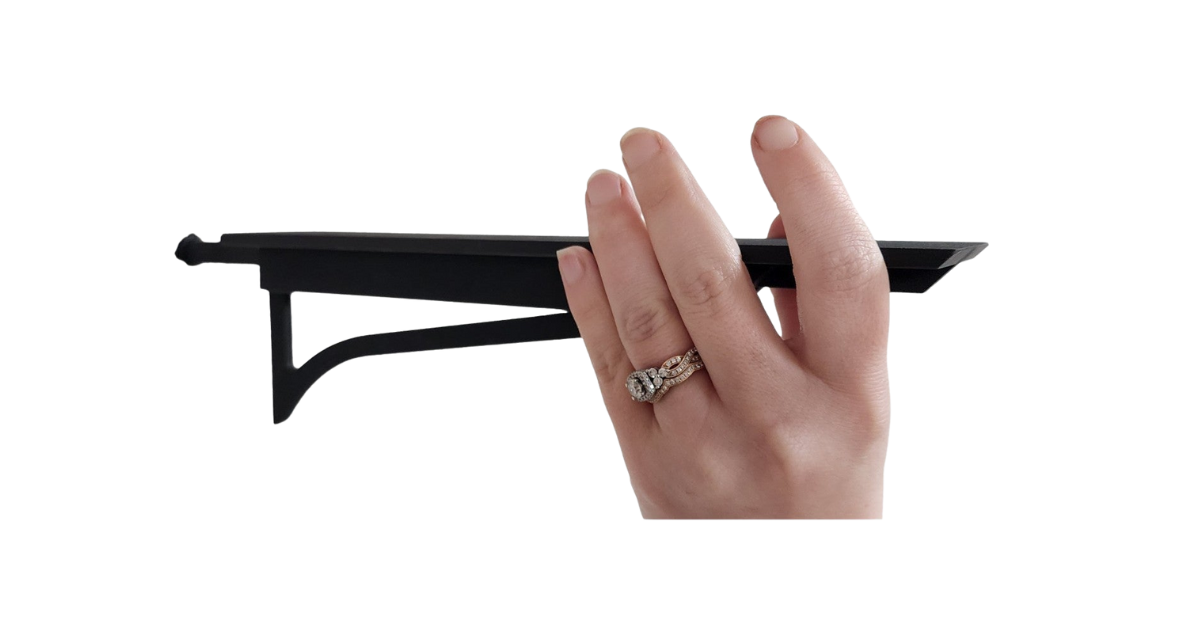 CarbonBar 12" Floating Flat Shelf - Bell (2-pack)