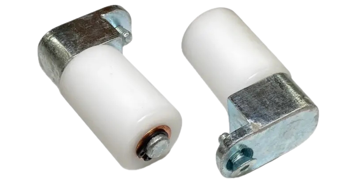PaIr of AR30-AL30Roller Attachments white roller with metal top and screws