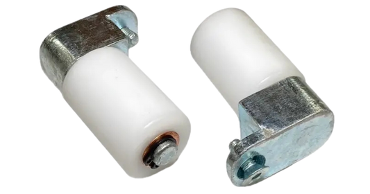 PaIr of AR30-AL30Roller Attachments white roller with metal top and screws