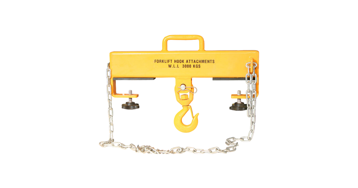 Aardwolf Double Forklift Lifting Swivel Hook Attachment FHADF2