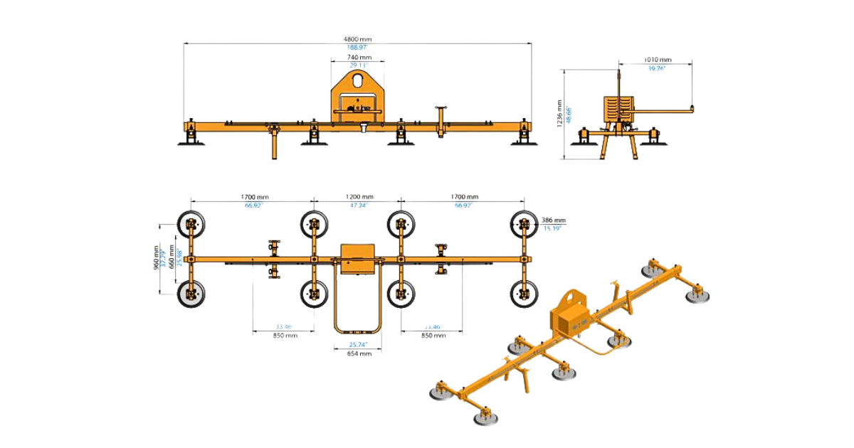 Aardwolf AEVLP8 1000kg Vacuum lifter