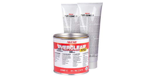 Akemi Everclear 510 Red and White Quart can with 2 tubes Comp. B 