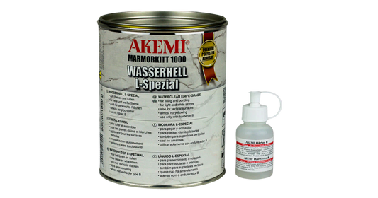 Akemi White and Gray can Marmorkitt 1000 
