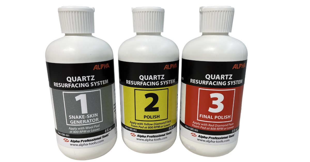 Alpha Resurfacing System 3 bottles labeled 1, 2 and 3