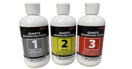 Alpha Resurfacing System 3 bottles labeled 1, 2 and 3