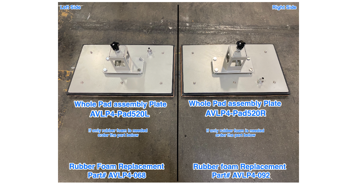 Aardwolf Replacement Foam Vacuum Lifter Pad 520x320