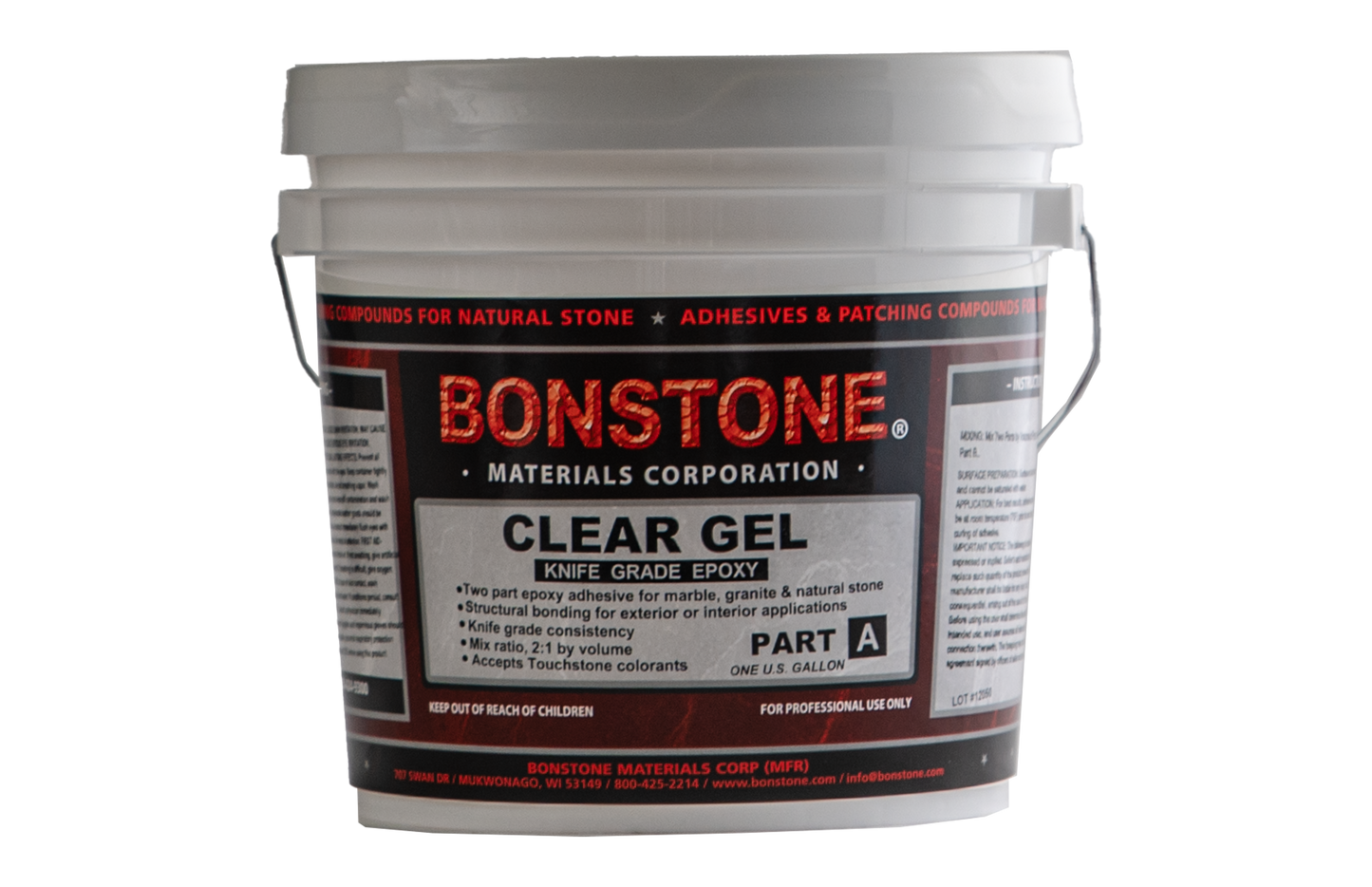 Bonstone Touchstone Clear Gel Knife Grade Epoxy