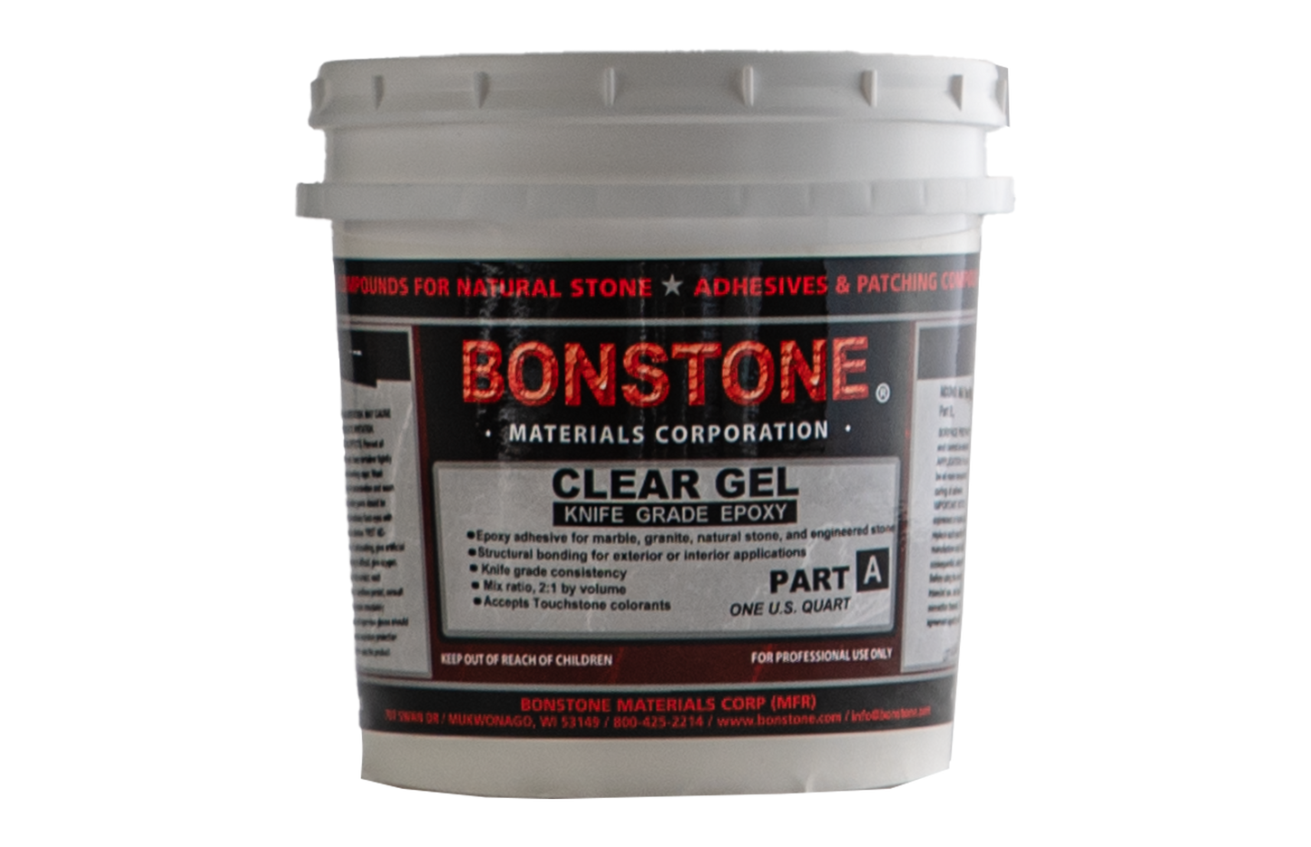 Bonstone Touchstone Clear Gel Knife Grade Epoxy