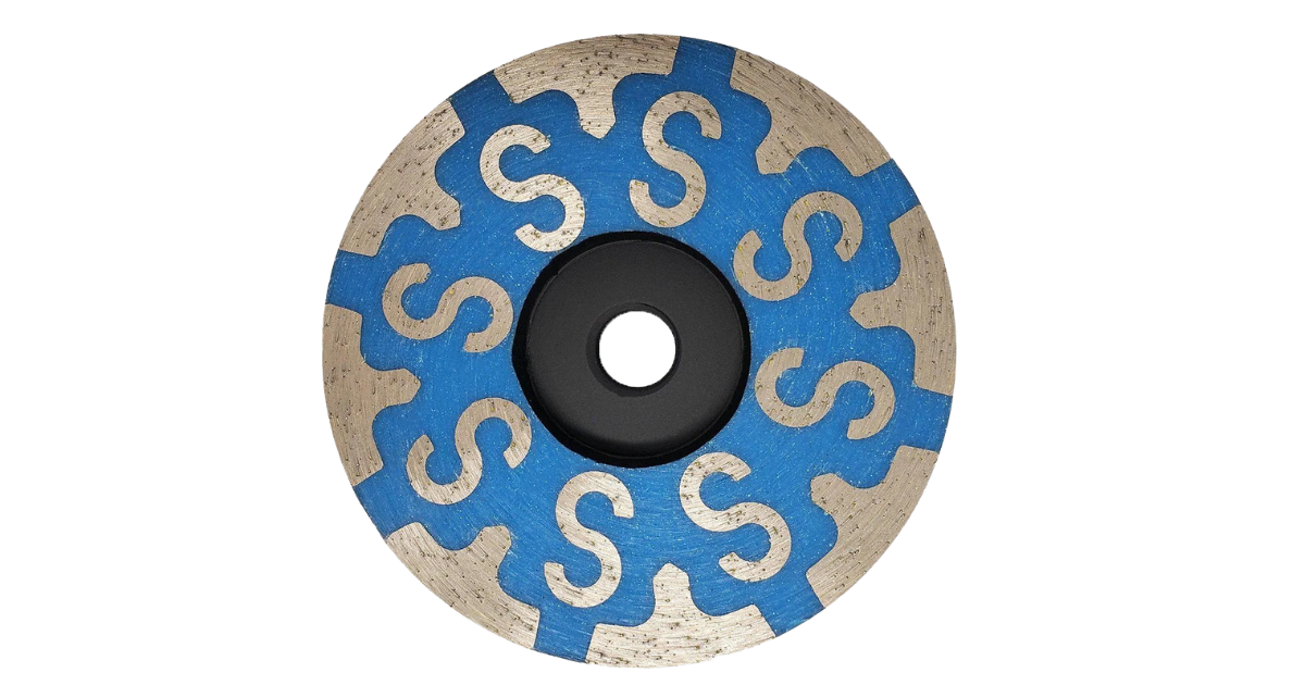 4" Resin Filled Pineapple Cup Wheel (S Shape)