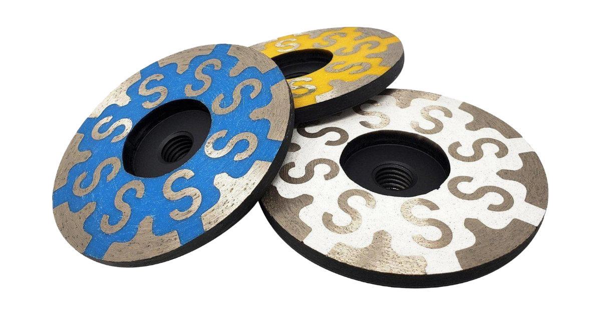 4" Resin Filled Pineapple Cup Wheel (S Shape)