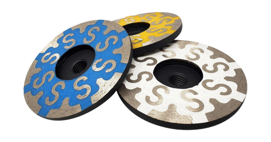 4" Resin Filled Pineapple Cup Wheel (S Shape)