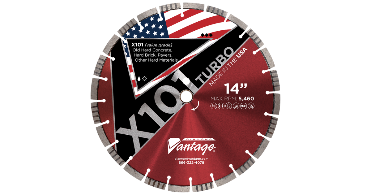 Diamond Vantage X101 Alternating Turbo Segment Blade