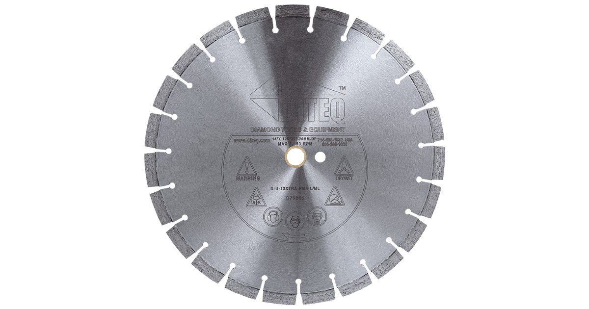 Diteq U13-Xtra 14" Segmented Diamond Blades