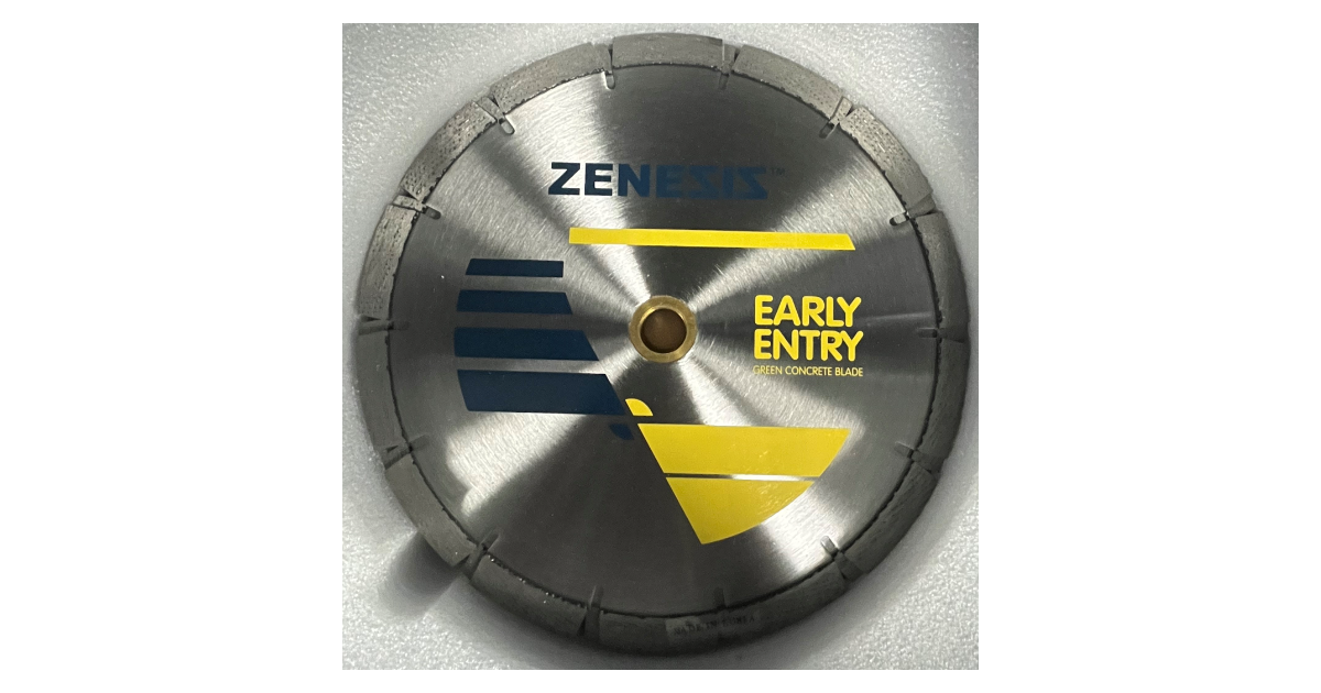 Zenesis Yellow Z550 Early Entry Green Concrete Blade