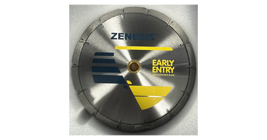 8" Zenesis Yellow Z550 Early Entry Green Concrete Blade