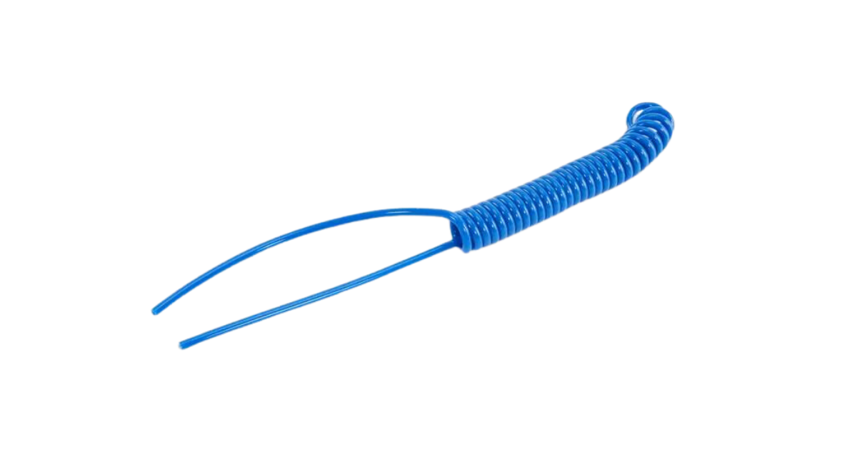 Parallign and Gorilla Grips 1/4 OD Blue Coiled Hose
