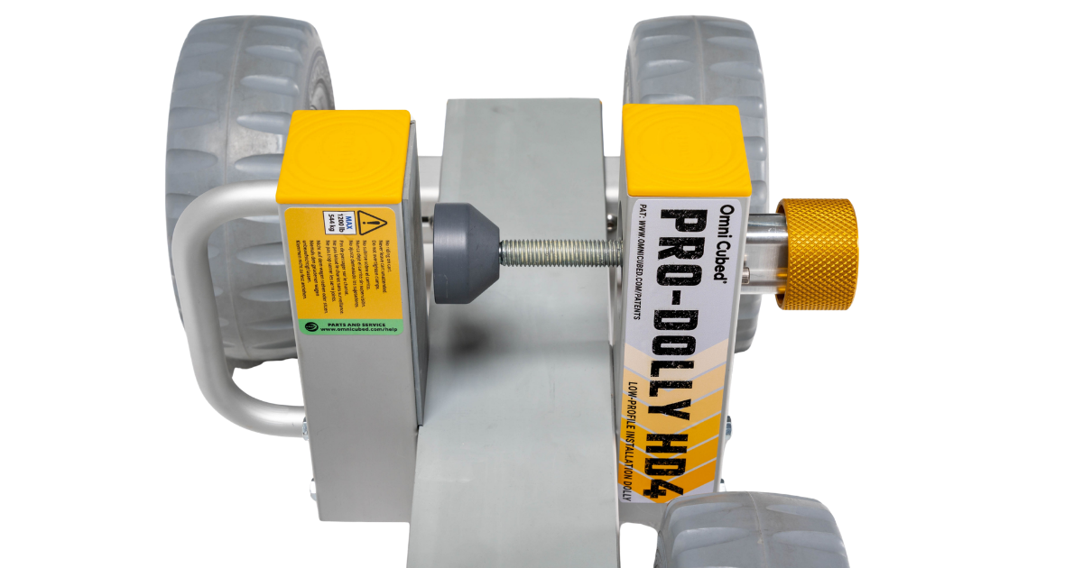 Omni Cubed Pro-Dolly HD4 close up of adjustable clamp