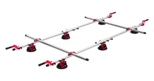 Pearl Carry System 4 Aluminum bars with Red with suction cups
