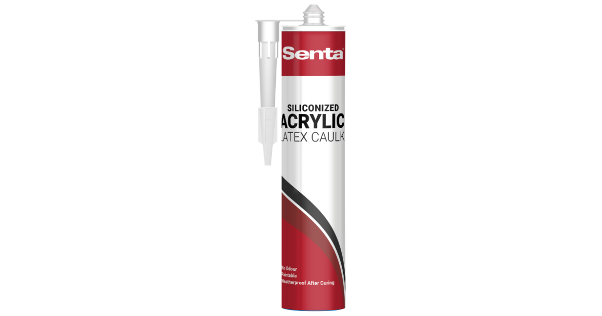 Senta Siliconized Acrylic Latex Caulk (White)