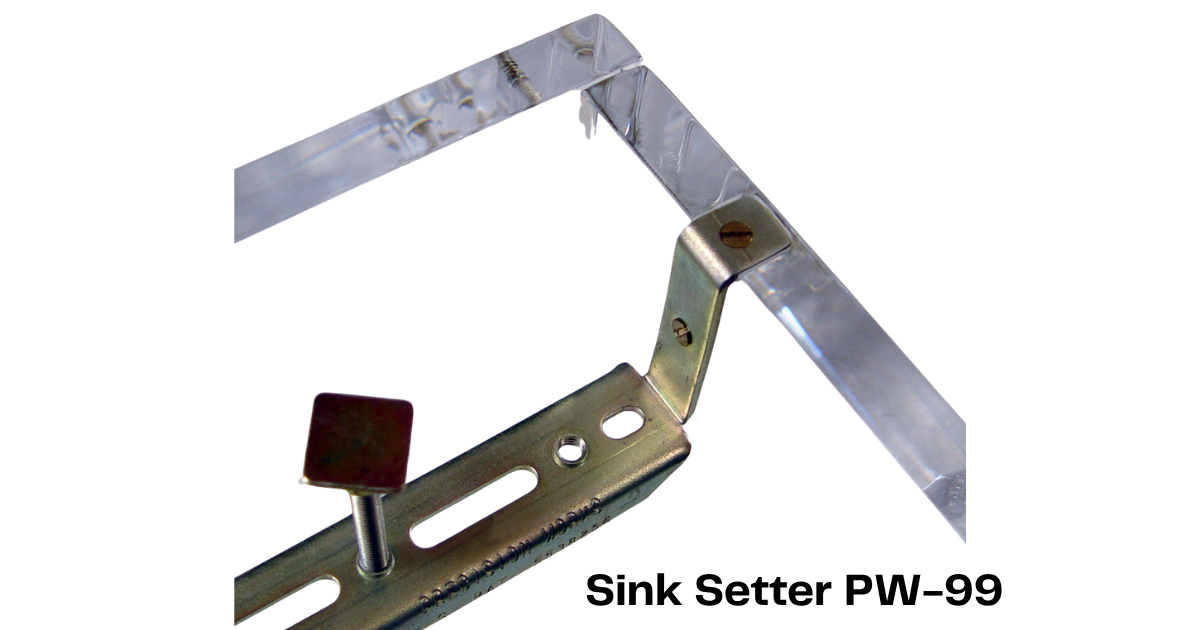 Sink Setter Undermount Sink Installation Kit - PW-99 close up of how it attaches 
