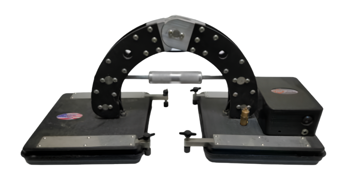 Stone Pro Seam Machine Black and Silver metal with USA Flags emblems