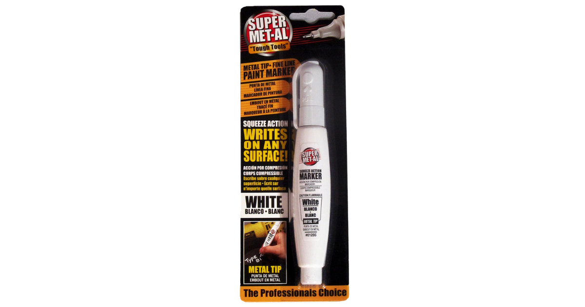 Super Met-Al Marker White in detailed packaging 
