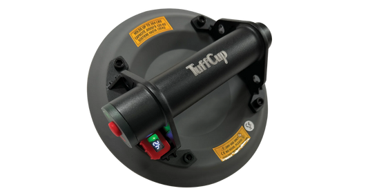 angled view  of top TuffCup Titan 8" LED Battery Powered Vacuum Cup 