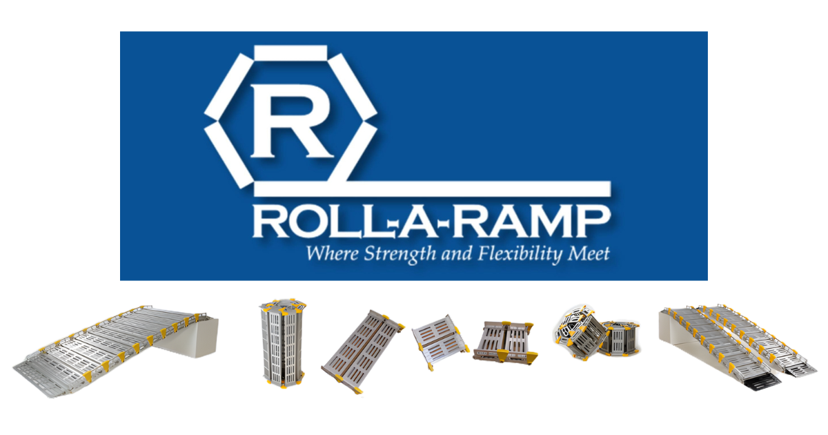 The Roll-A-Ramp 12" Wide Standard Pair Aluminum Portable Ramps