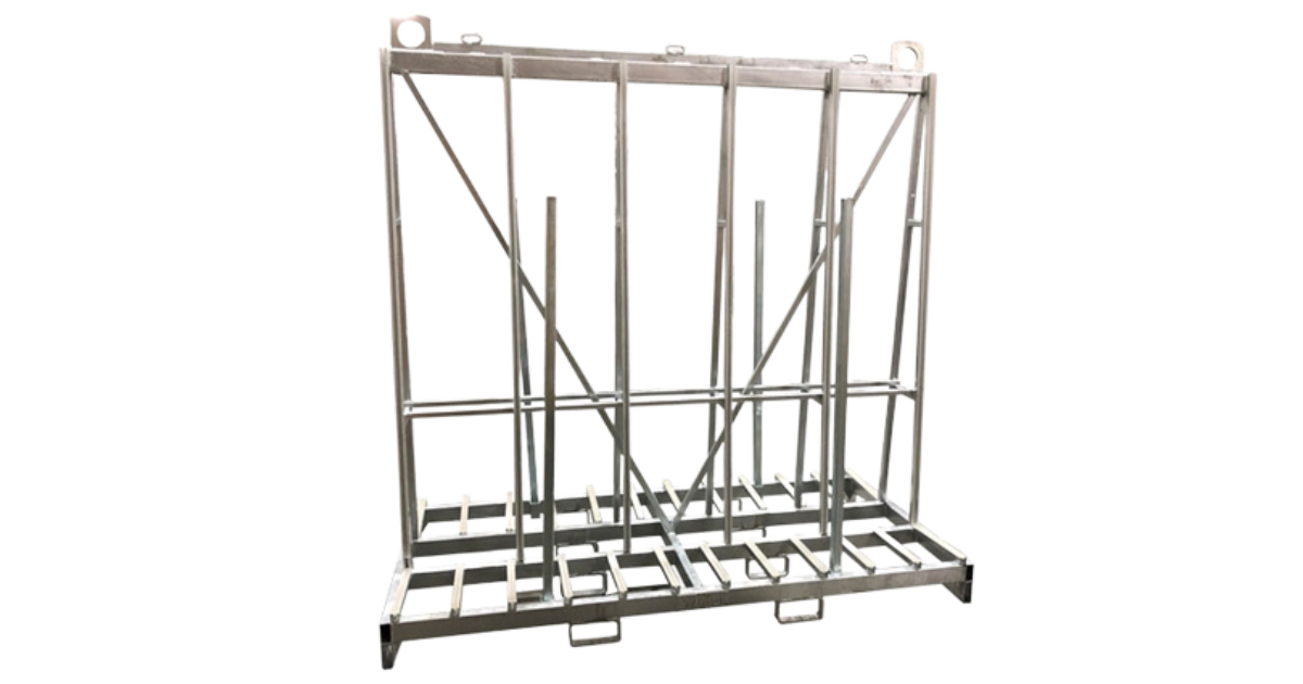 WEHA Extra Tall Double Sided A Frame Transport Cart 94" x 43" x 94"