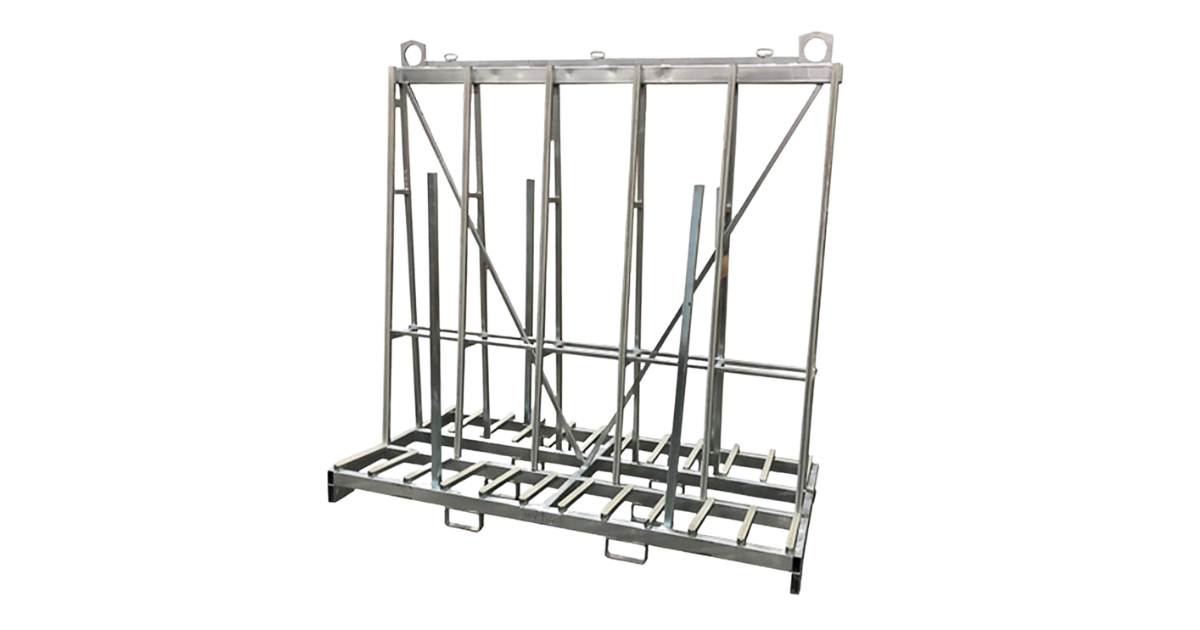 WEHA Extra Tall Double Sided A Frame Transport Cart 94" x 43" x 94"