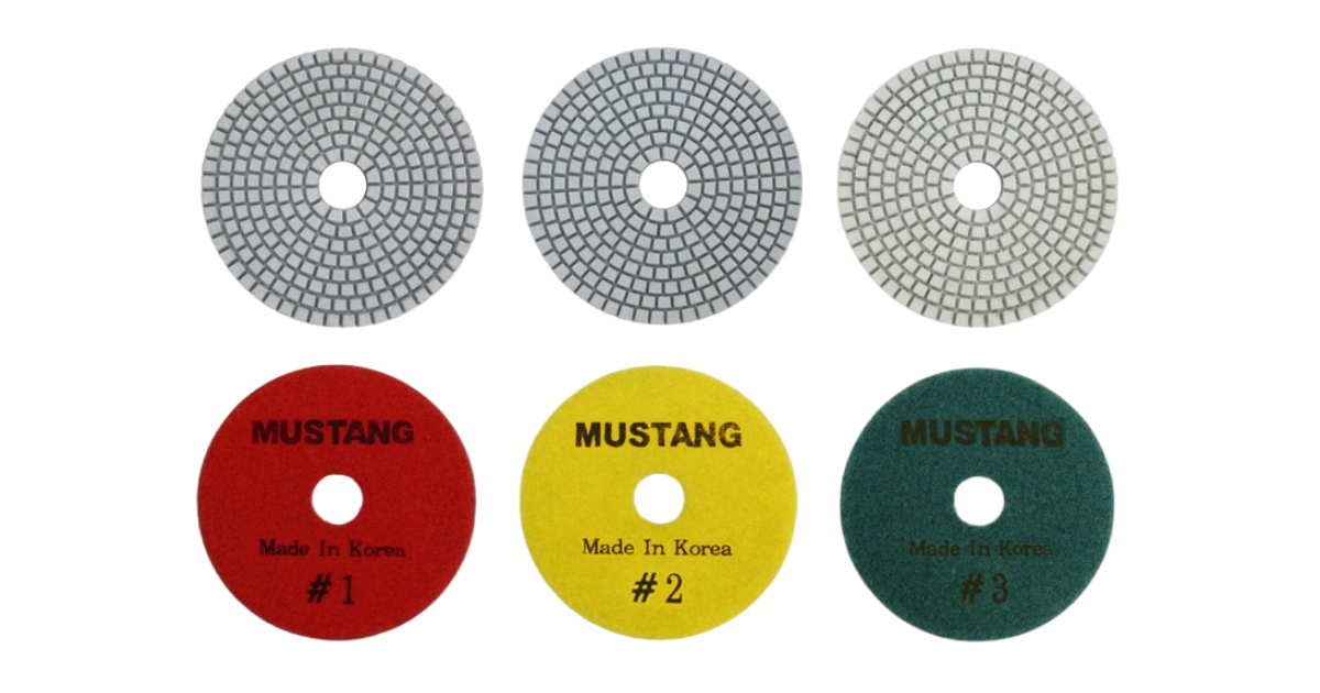 MUSTANG 3-Step White Resin Polish Pad