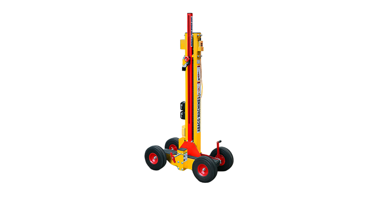 The Abaco EZ-Pro Winch Cart is a safe and economical solution for loading, unloading, and lowering large slabs from a truck, designed to minimize labor for efficient raising, loading, and unloading of finished slabs, ultimately making installations faster, easier, and safer.