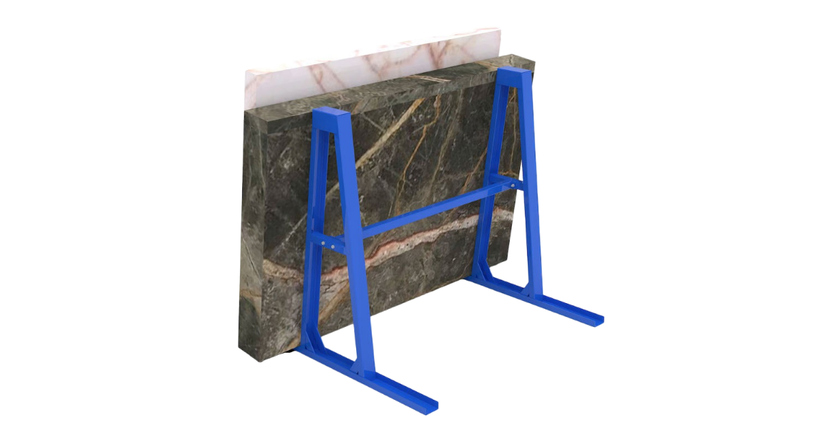 The Aardwolf Stone A Frame Heavy Duty is a heavy duty A frame for supporting slabs of natural and engineered stone.