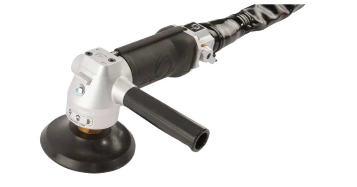 Cyclone MVP Pneumatic Air Polisher - Diamax Industries has introduced the first air wet polisher completely assembled by hand.