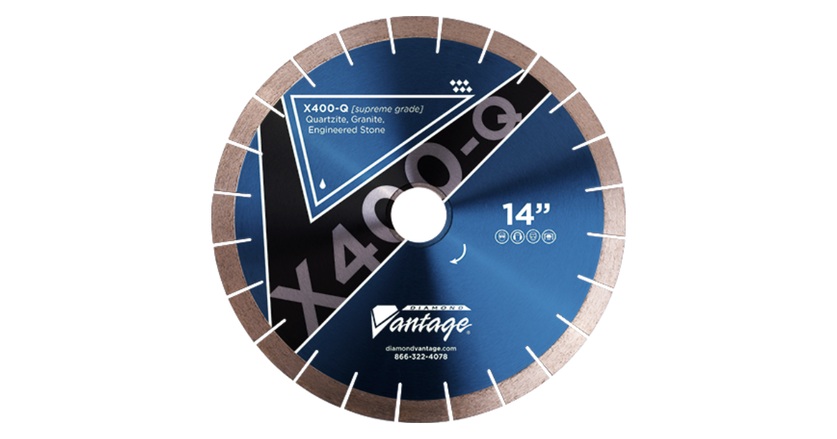 Diamond Vantage X400-Q Quartzite Bridge Saw Blade