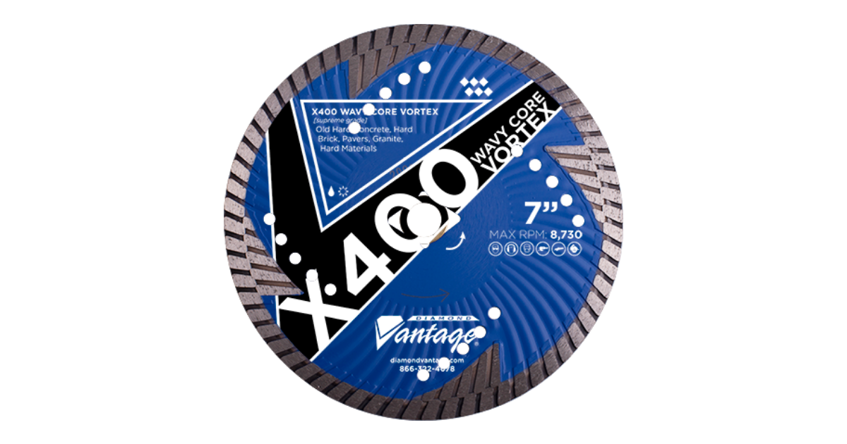 Diamond Vantage X4-1 Vortex Wavy Core, Side Drop-Segment, Turbo Blade